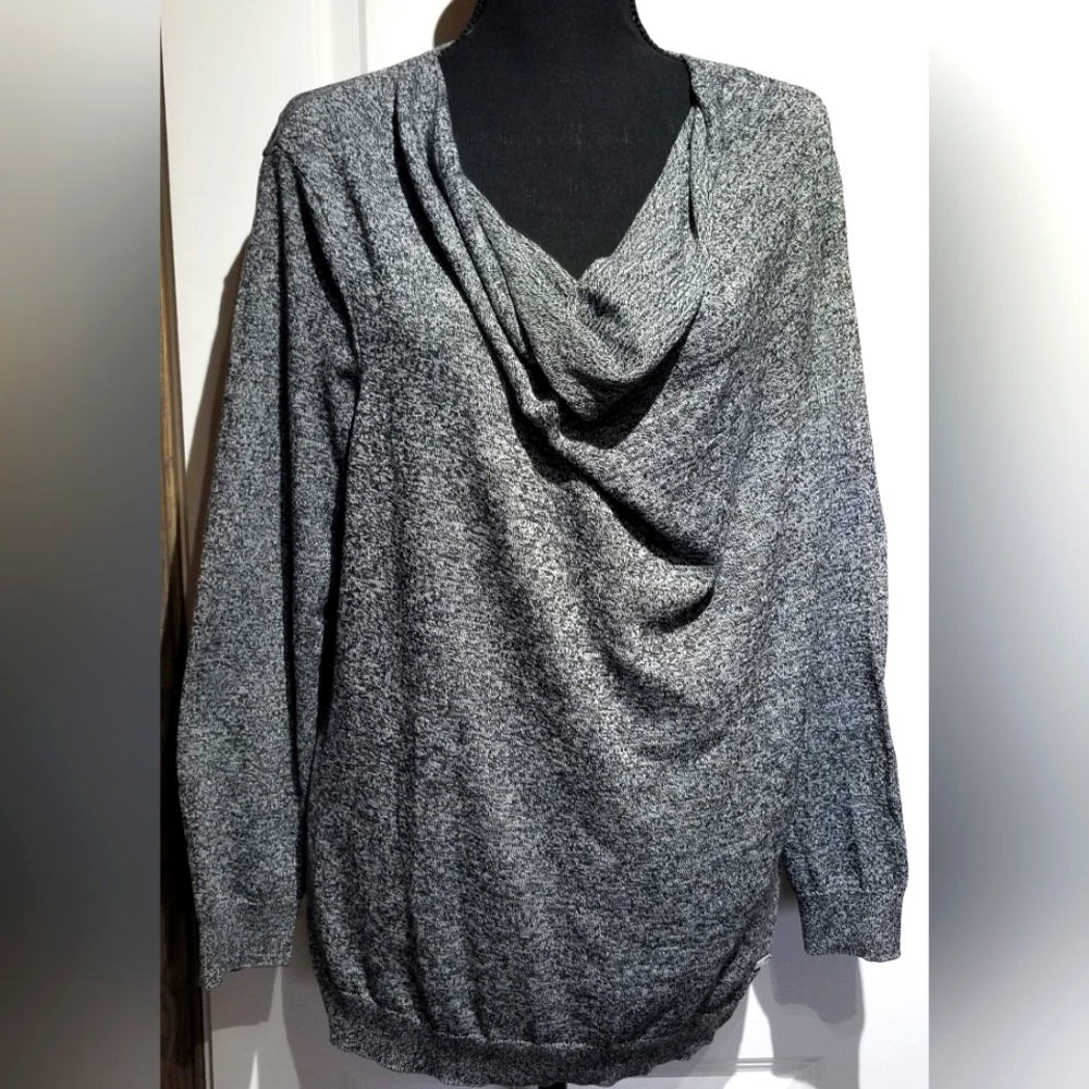 Calvin Klein Heather Long-sleeve Cowl Neck Sweater XL
